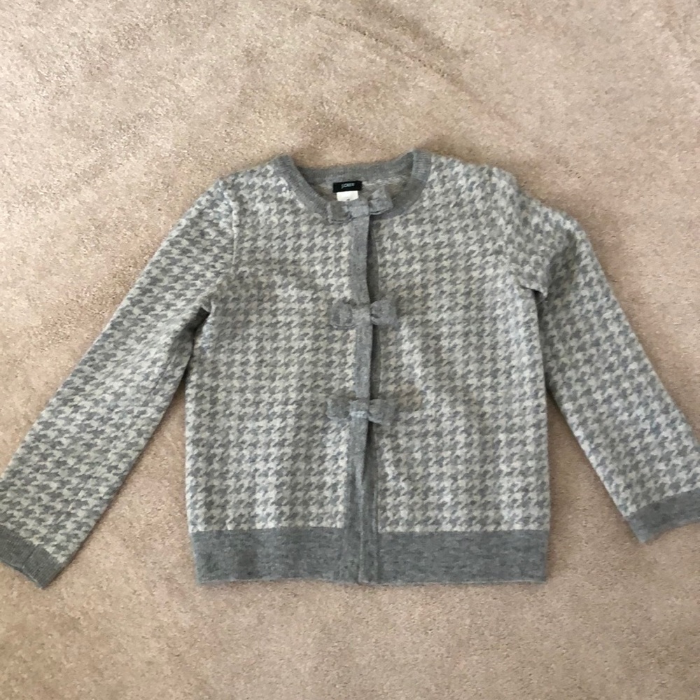 JCrew wool houndstooth sweater